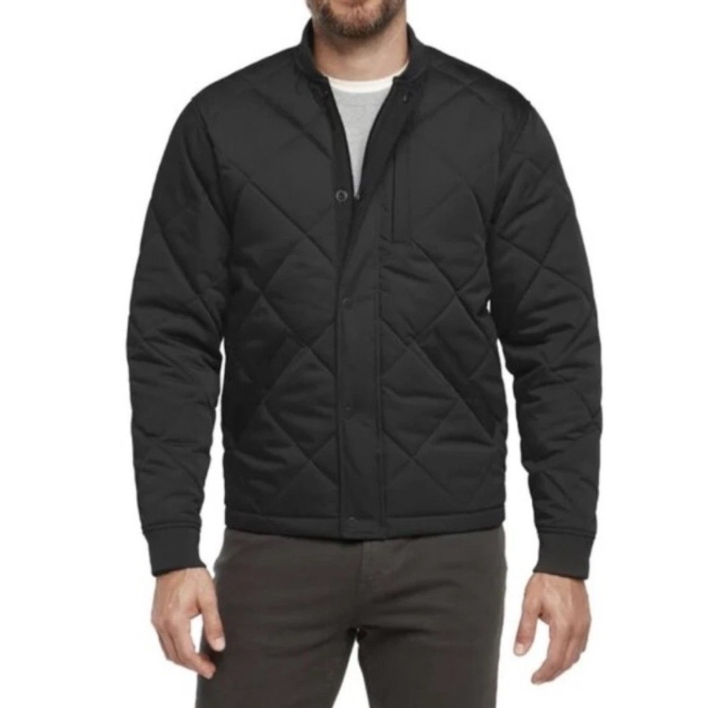NEW Banana Republic Men’s Quilted Bomber Jacket Black, Size Medium